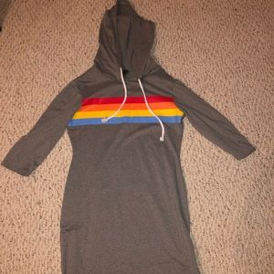 Rainbow Hoodie Dress